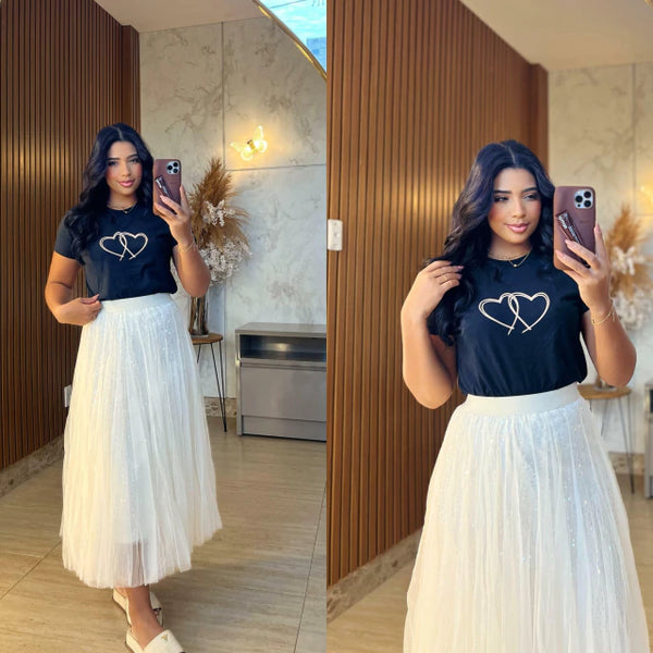 Combo Saia + Blusa - Felicidade