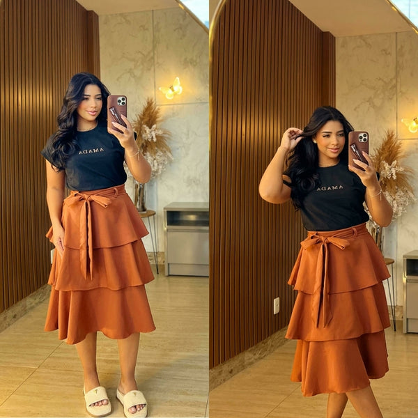 Combo saia + blusa -Simpatia